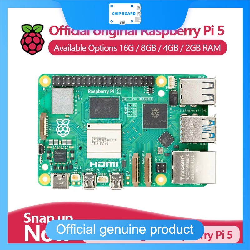 Raspberry Pi 5 8Gb Board - Computer ufficiale a scheda singola Raspberry
