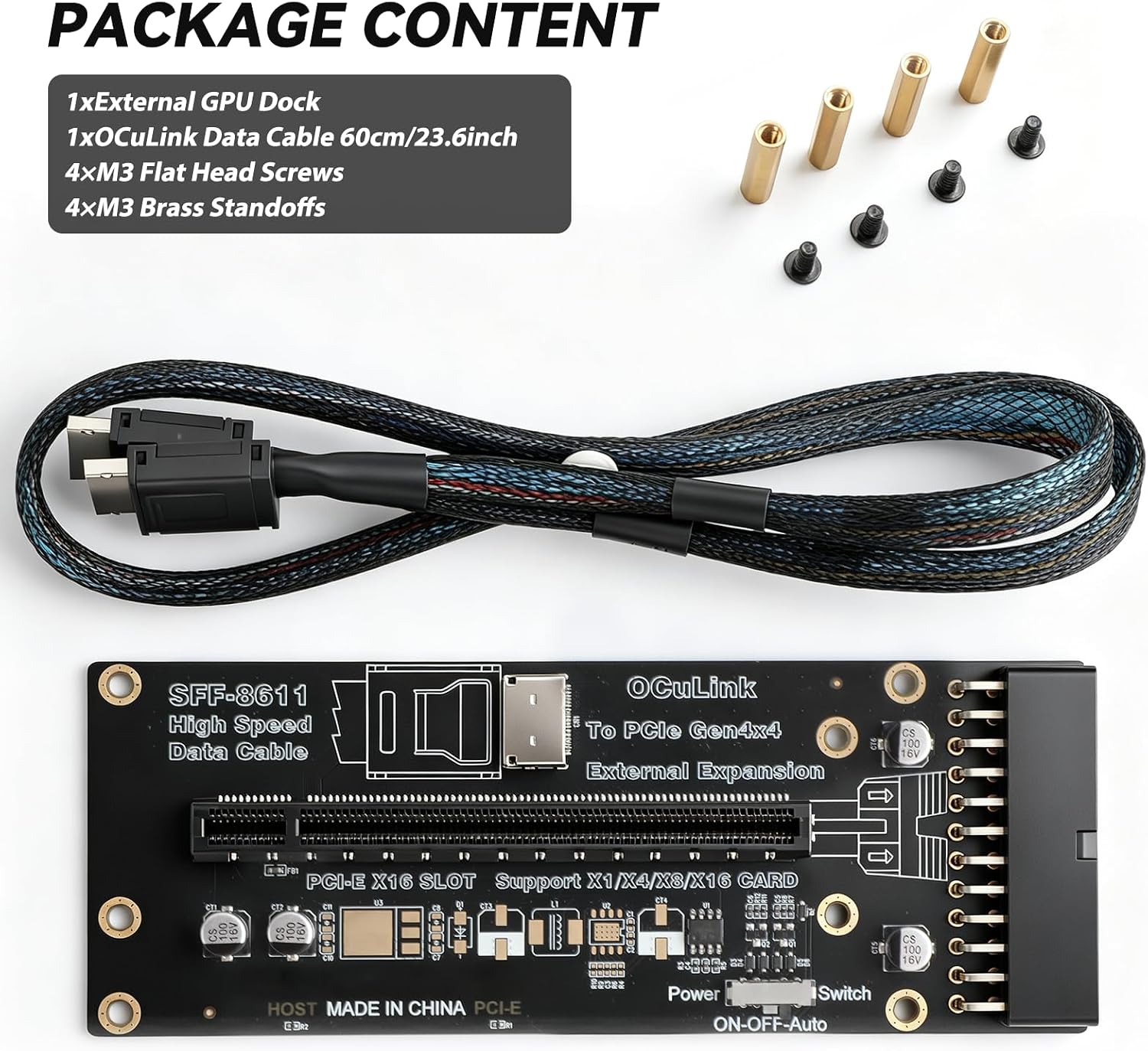 Adattatore OCuLink PCIe 4.0 X4 - Oculink Egpu Mini Pc recensione e prezzo